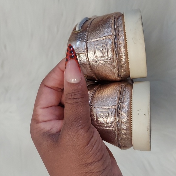 Sperry l rose gold metallic boat shoes - Picture 3 of 5